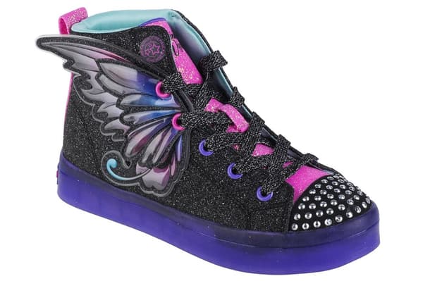 Skechers Twi-Lites 2.0-Twinkle Wishes 314350L-BKMT, för Tjej, Plimsolls, svart Black 30