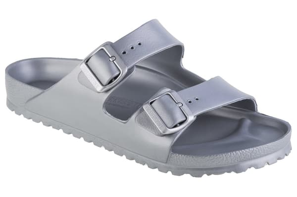 Birkenstock Arizona 1003490, Mand, Slides, sølv