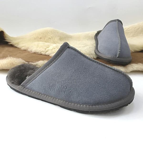 Fårskinnstofflor innetofflor öppen häl