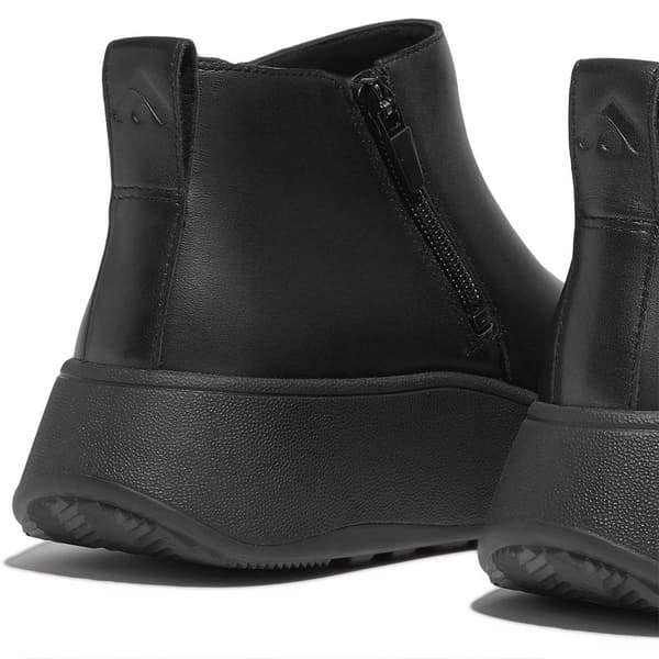 Fitflop StØvler F-mode Leather Flatform Zip Ankle Sort EU 38 Kvinde