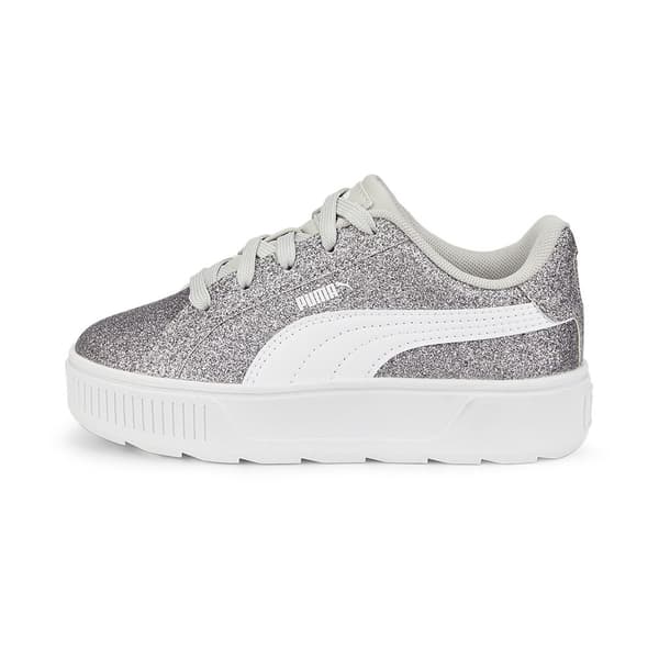Puma Flickskor Karmen Glitz Ps Silver EU 28