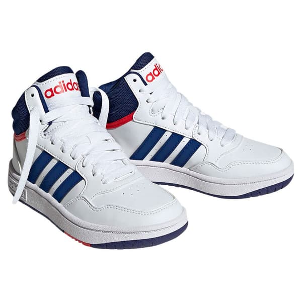 Adidas Lasten Valmentajat Hoops Mid 3.0 Valkoinen EU 30 1/2