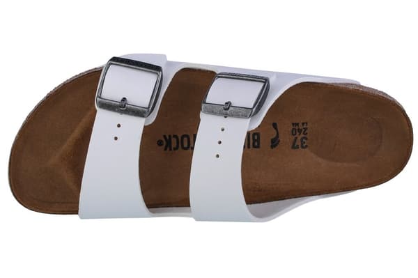 Birkenstock Arizona BF 0552683, Kvinna, Tofflor, vit