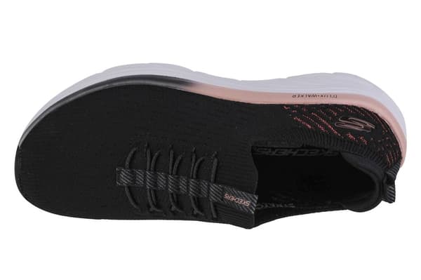 Skechers D'Lux Walker Let It Glow 149366-BKRG, Kvinna, Sneakers, svart