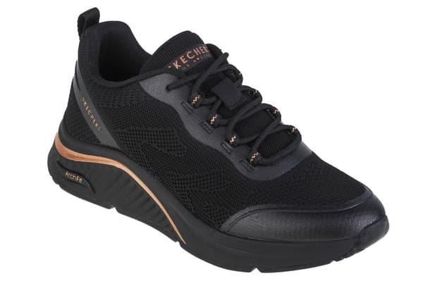 Skechers Arch Fit S-Miles - Sonrisas 155567-BBK, Kvinde, Sneakers, sort