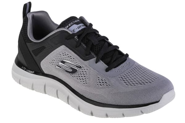 Skechers Track-Broader 232698-GYBK, Man, Sneakers, grå