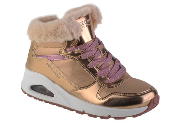 Skechers Uno - Cozy On Air 310518L-RSGD, til Pige, Vinterstøvler, guld