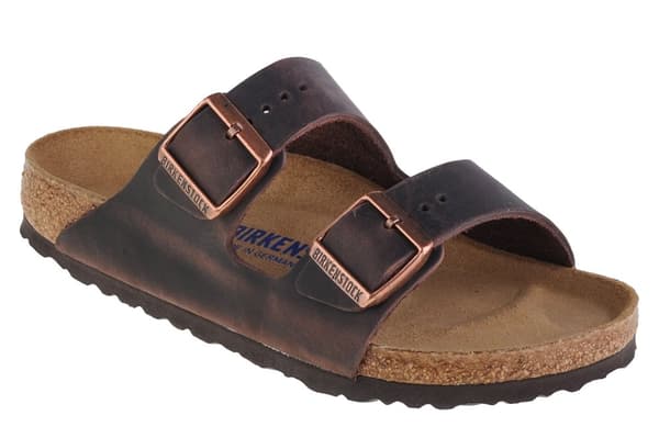 Birkenstock Arizona FL WB Habana 452761, Kvinna, Tofflor, brun