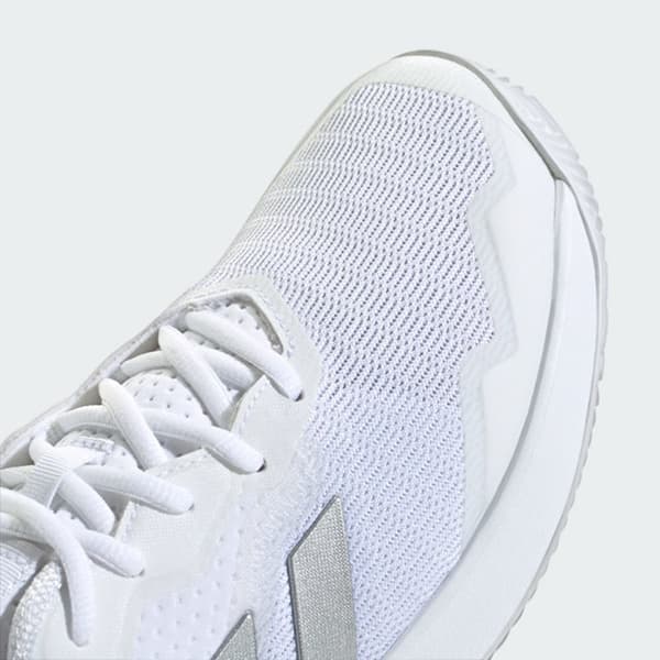 Adidas Alla Hovskor Courtjam Control Clay Vit EU 40 2/3 Kvinna