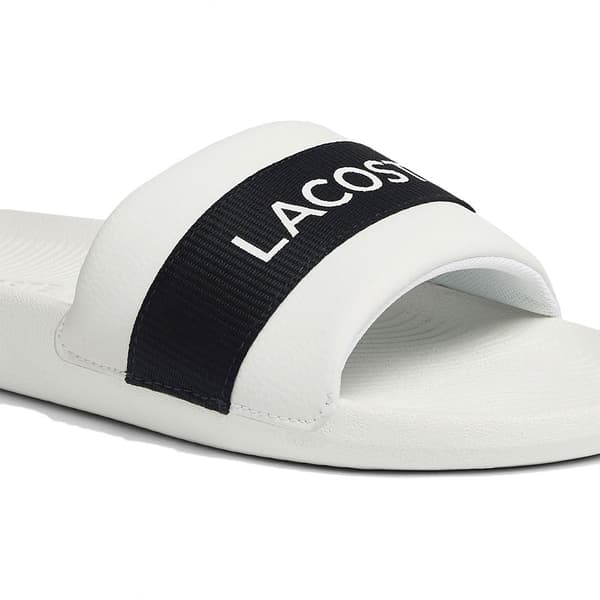 Lacoste Flip Flops Croco Textile Logo Vit EU 39 1/2 Man