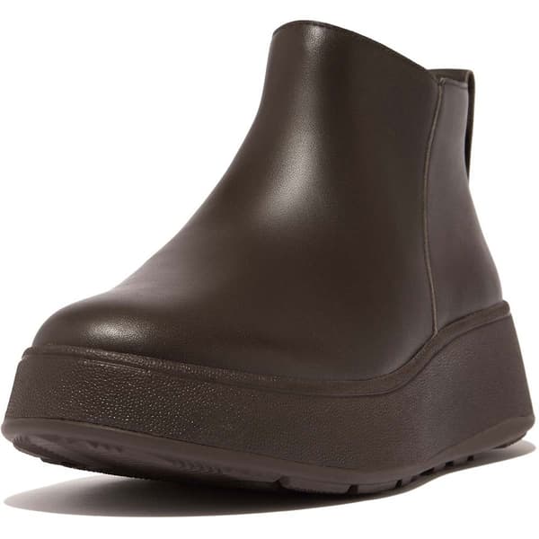 Fitflop StÖvlar F-mode Leather Flatform Zip Ankle Brun EU 39 Kvinna