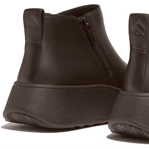 Fitflop StÖvlar F-mode Leather Flatform Zip Ankle Brun EU 39 Kvinna