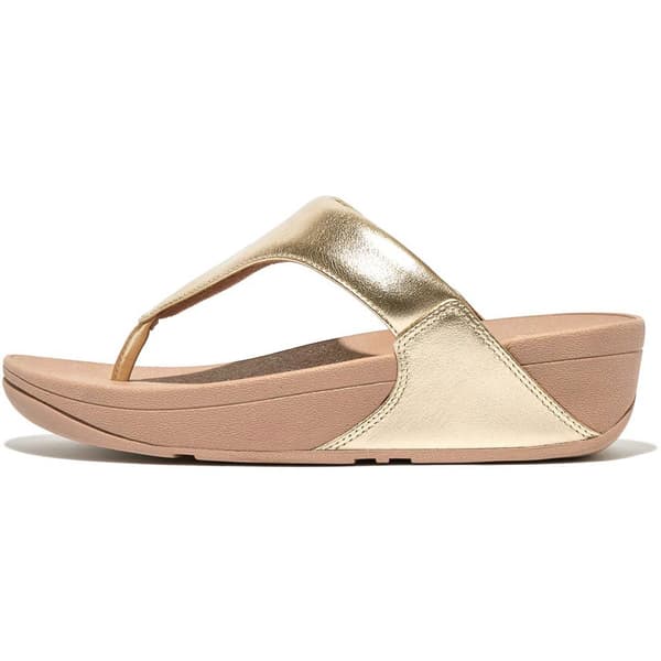 Fitflop Sandaler Lulu Leather Toe-post Gylden EU 38 Kvinde