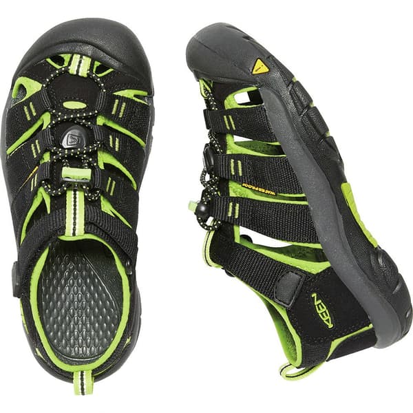Keen Ungdoms Sandaler Newport H2 Grøn,Sort EU 37