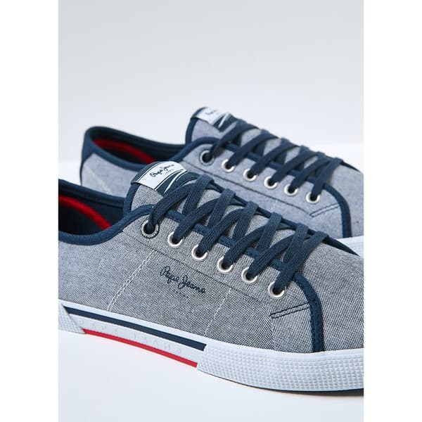 Pepe Jeans Utbildare Brady Men Chambray Grå EU 41 Man