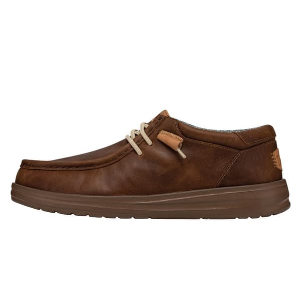 Hey Dude Skor Wally Grip Craft Leather Brun EU 42 Man