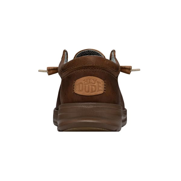 Hey Dude Skor Wally Grip Craft Leather Brun EU 42 Man