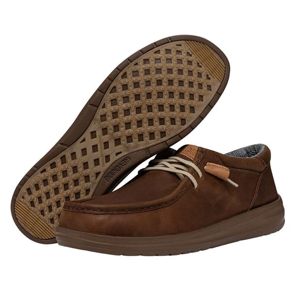 Hey Dude Skor Wally Grip Craft Leather Brun EU 42 Man