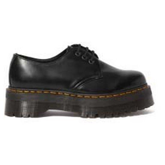 Dr Martens Skor 1461 Quad 3-eye Polished Smooth Svart EU 39 Man