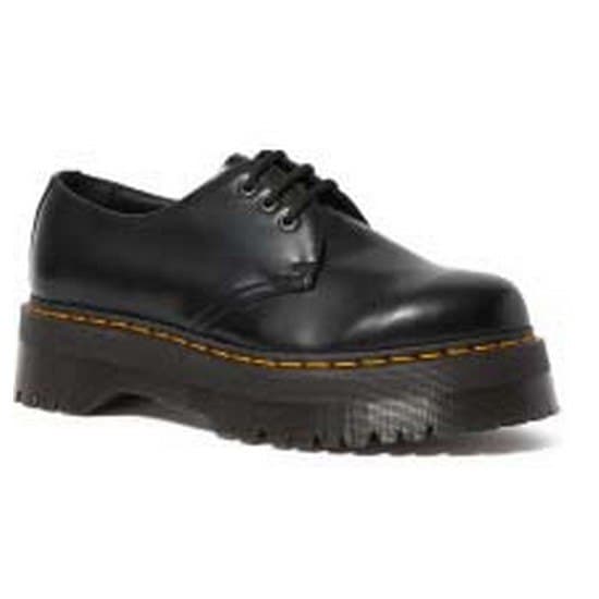 Dr Martens Skor 1461 Quad 3-eye Polished Smooth Svart EU 39 Man