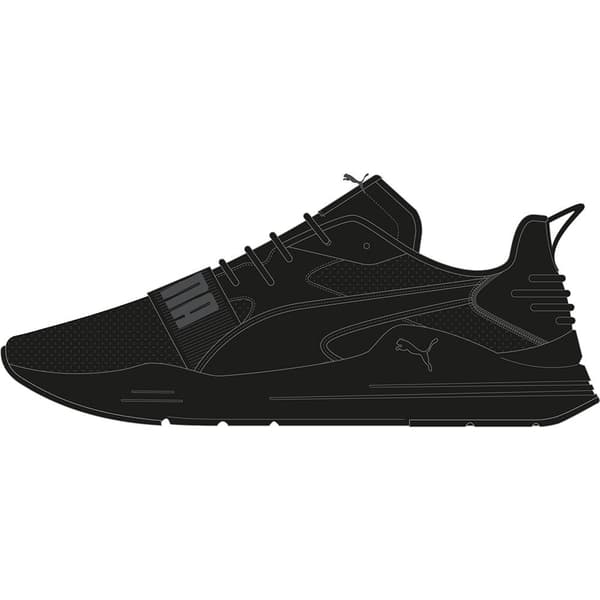 Puma Utbildare Wired Run Pure Svart EU 45 Man