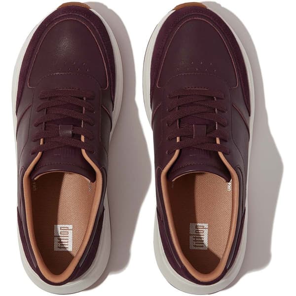 Fitflop Trænere F-mode Leather/suede Flatform Lilla EU 37 Kvinde