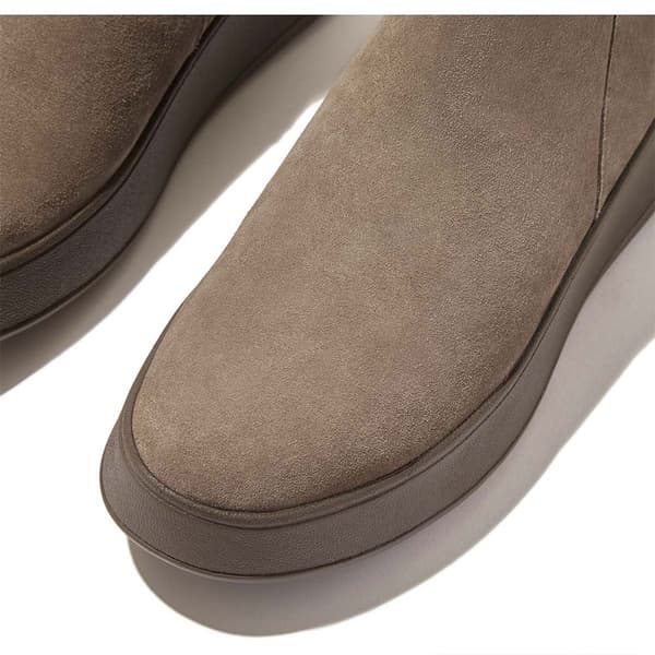 Fitflop StÖvlar F-mode Suede Flatform Zip Ankle Brun EU 39 Kvinna