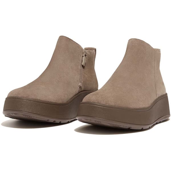 Fitflop StØvler F-mode Suede Flatform Zip Ankle Brun EU 37 Kvinde