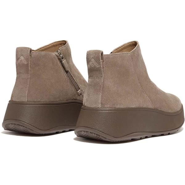 Fitflop StØvler F-mode Suede Flatform Zip Ankle Brun EU 37 Kvinde