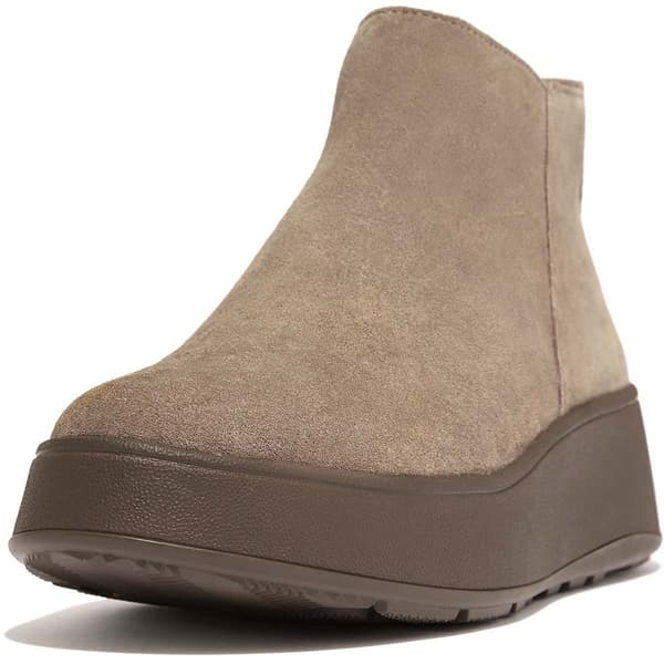 Fitflop StØvler F-mode Suede Flatform Zip Ankle Brun EU 37 Kvinde