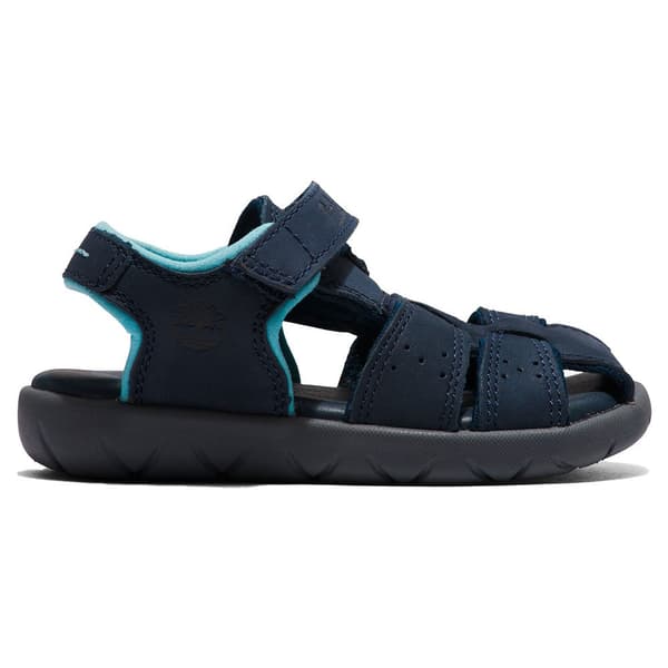 Timberland Nubble Leather Fisherman Sandaler För Småbarn Blå EU 21 Pojke