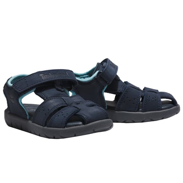 Timberland Nubble Leather Fisherman Sandaler För Småbarn Blå EU 21 Pojke