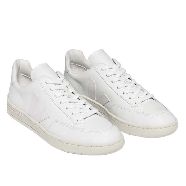 Veja V-12 Leather Skor Vit EU 39 Kvinna