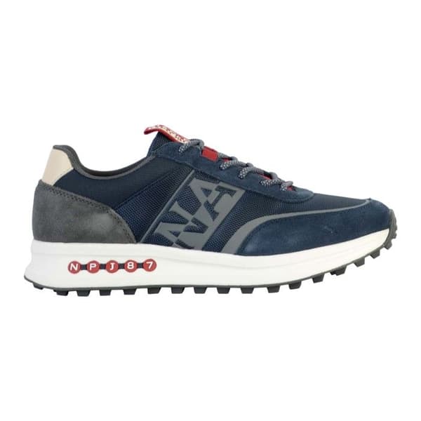 Running Sneakers - Napapijri - Skiffer - Herr - Marinblå/Grå - Mocka och andas nylon