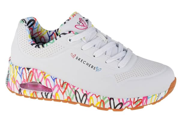 Skechers Utbildare Uno Loving Love Vit EU 38 Kvinna