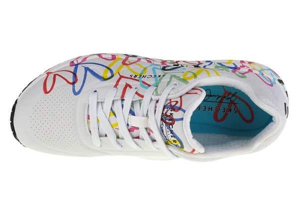 Skechers Utbildare Uno-spread The Love Vit EU 38 Kvinna