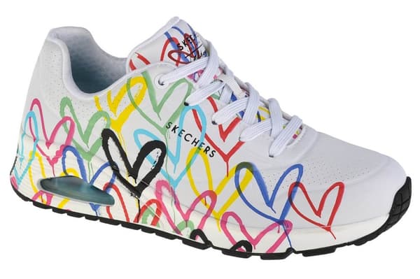 Skechers Utbildare Uno-spread The Love Vit EU 38 Kvinna