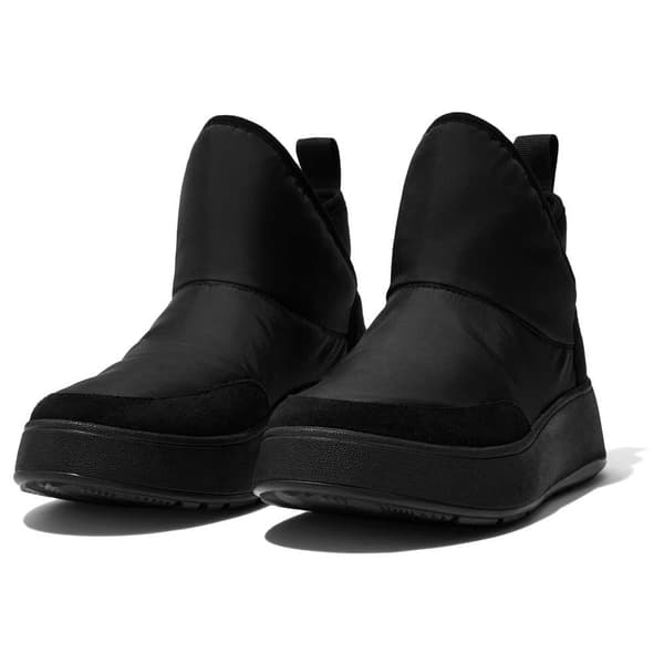 Fitflop Stövlar F-mode Biofleece Nylon Svart EU 39 Kvinna