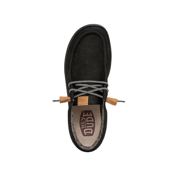 Hey Dude Sko Wally Grip Craft Leather Sort EU 44 Mand