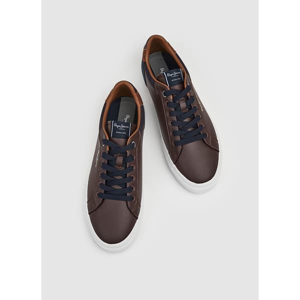 Pepe Jeans Utbildare Kenton Court Brun EU 41 Man