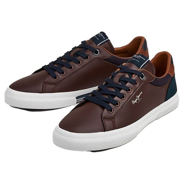 Pepe Jeans Utbildare Kenton Court Brun EU 41 Man