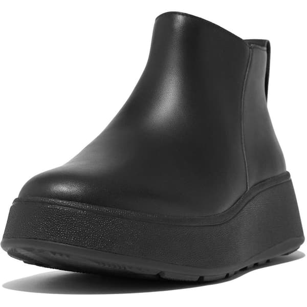 Fitflop Saappaat F-mode Leather Flatform Zip Ankle Musta EU 37 Nainen
