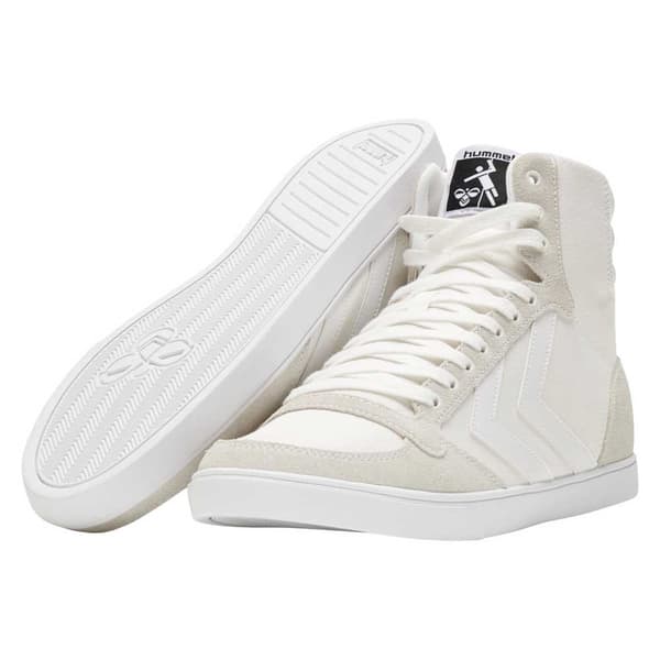 Hummel Höga Tränare Slimmer Stadil Tonal Vit EU 38 Man