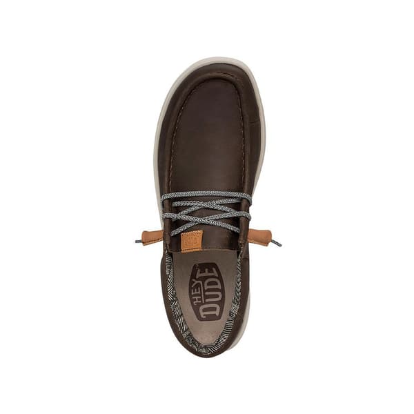 Hey Dude Skor Wally Grip Craft Leather Brun EU 45 Man