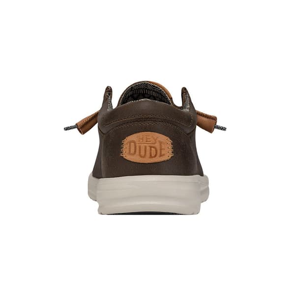 Hey Dude Skor Wally Grip Craft Leather Brun EU 45 Man
