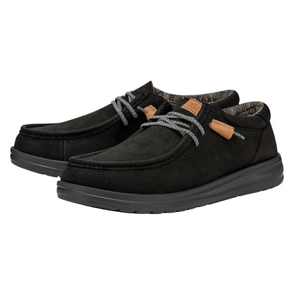 Hey Dude Sko Wally Grip Craft Leather Sort EU 45 Mand