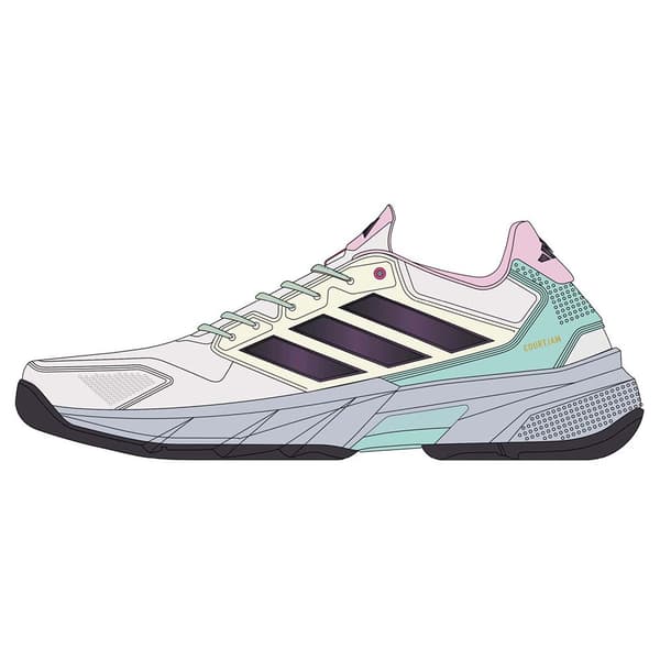 Adidas Lerskor Courtjam Control Flerfärgad EU 45 1/3 Man