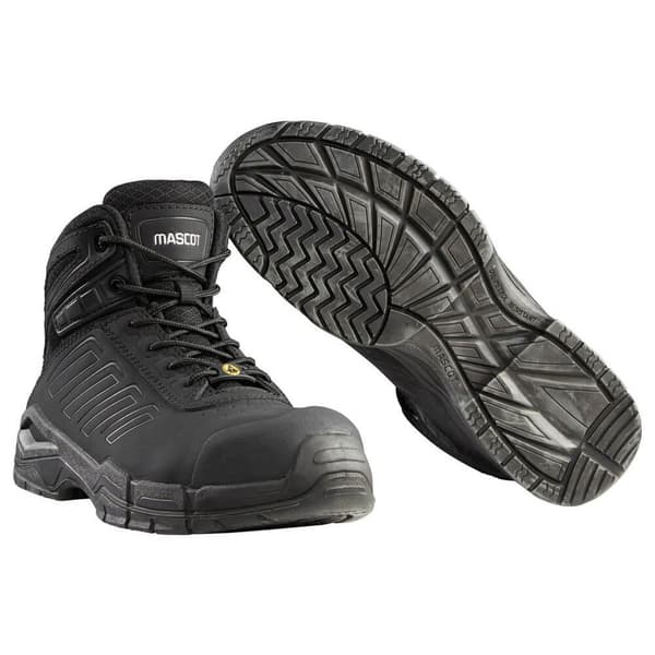 Mascot Høj Top Sikkerhedsstøvler Footwear Fit F0114 Sort EU 41