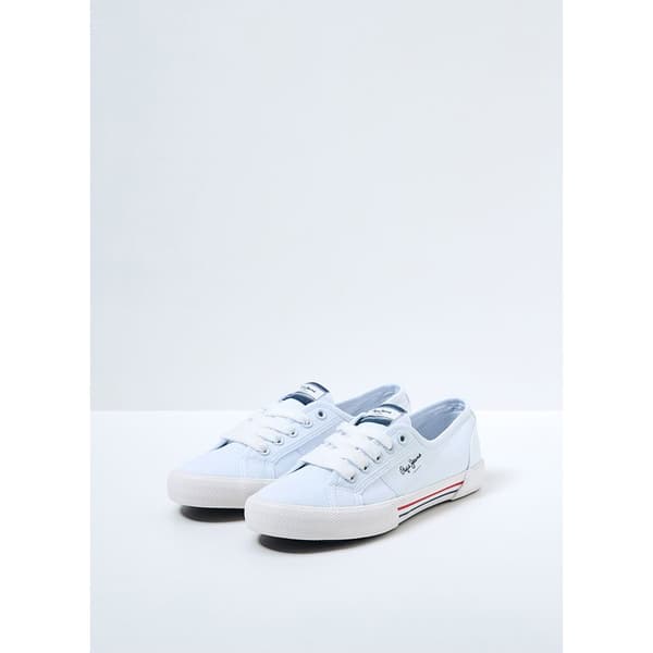 Pepe Jeans Trænere Brady W Basic Hvid EU 40 Kvinde