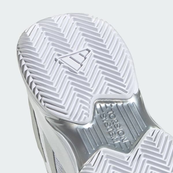 Adidas Alle Court Sko Courtjam Control Clay Hvid EU 41 1/3 Kvinde